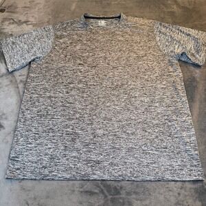 Liberty Pro Heathered Gray Short Sleeve Athletic T-Shirt Mens Size XXL 2XL